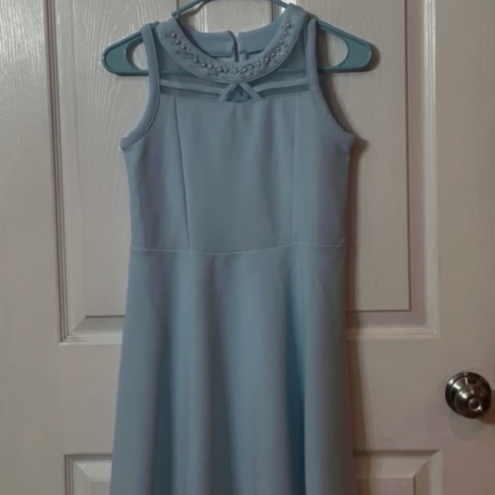 Children’s Place light blue flare skater dress